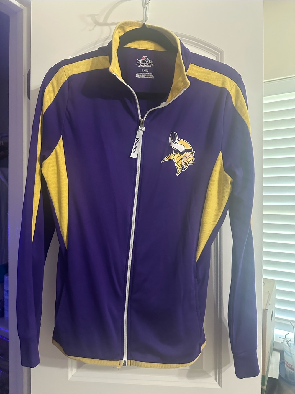 Majestic Purple and Gold Team Zip Jacket